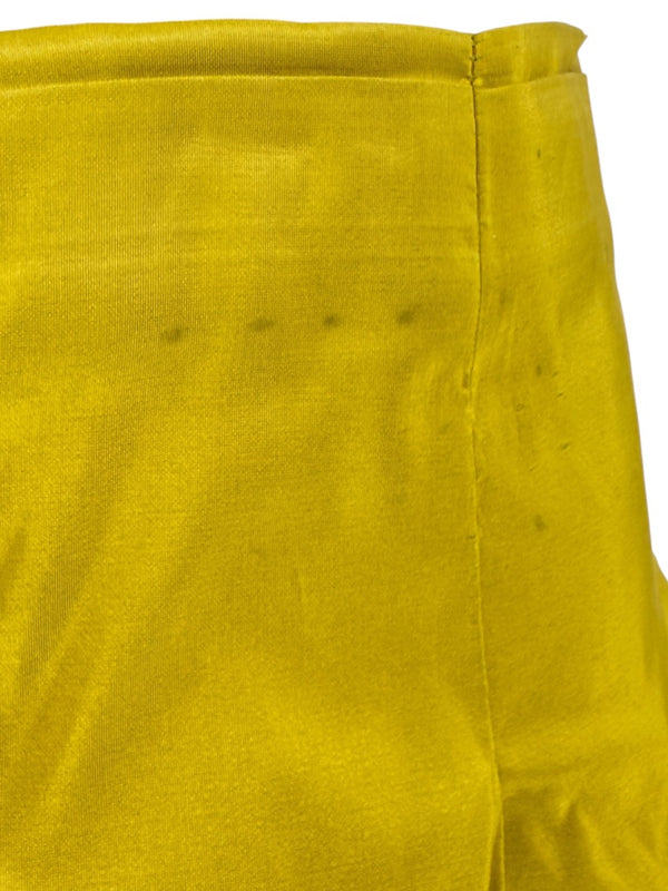 Pauw Amsterdam Chartreuse Silk Sculptural Skirt – Size 3