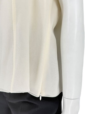 Akris Ivory Tank Camisole & Mesh Jacket Twin Set – Size US 16 (F 48 / D 46)