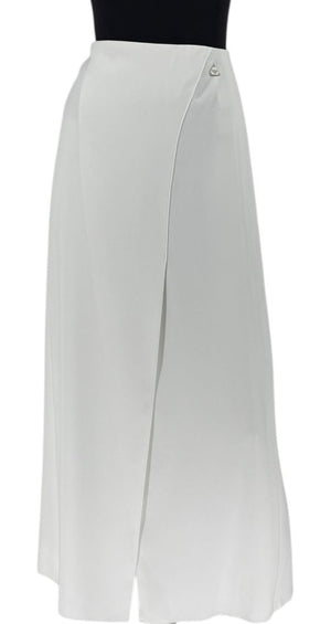 Chanel White Maxi Wrap Skirt – Cruise 2000, Size 42 (New with Tags)