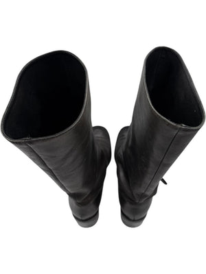 Patrick Cox Studded Skull Leather Moto Boots – Made in Italy – Size 40