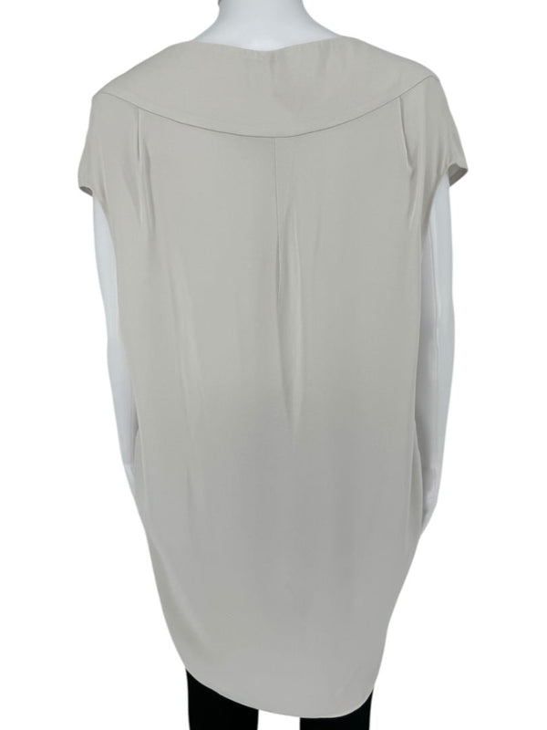 Agona 100% Silk Draped Blouse – Size IT 42 (US 6)