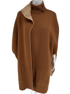 Akris Reversible Double-Faced Cashmere Cape - O/S