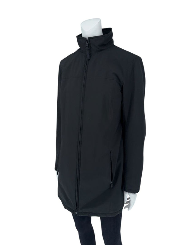 Prada Black Nylon Longline Technical Jacket – Size IT 44 (US 8)
