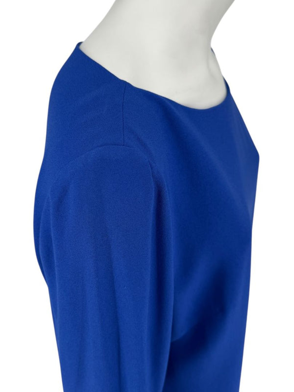 Elie Tahari Cobalt Blue Bell-Sleeve Shift Dress – Size 10