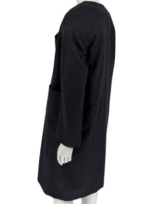 Pamella Roland Charcoal Grey 2-Piece Dress/Jacket Set – Large