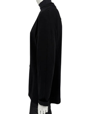 Lida Baday Black Wool Knit Cardigan - Size 12