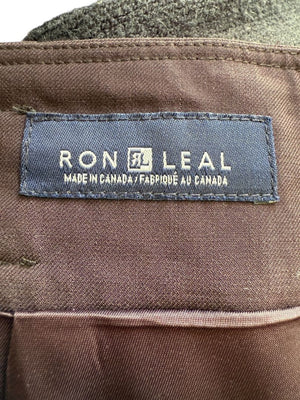 Ron Leal Aubergine Wool-Blend Two-Piece Set – Size 12