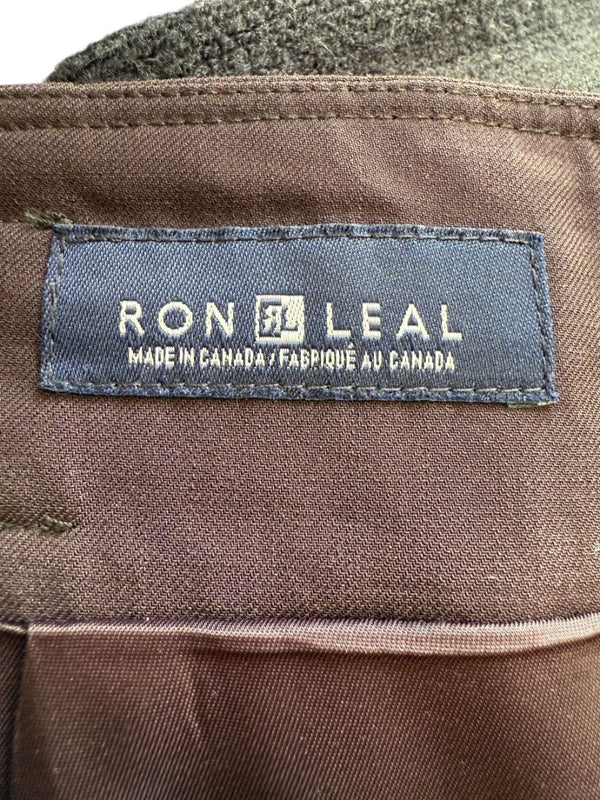 Ron Leal Aubergine Wool-Blend Two-Piece Set – Size 12