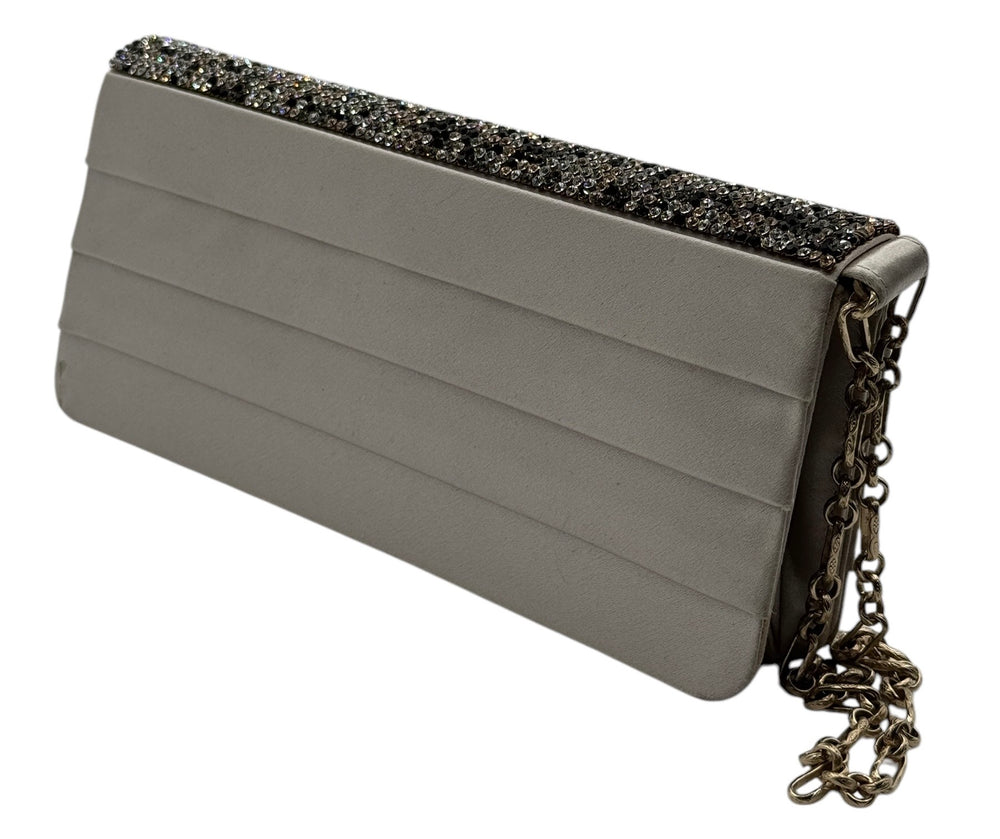 Chanel Satin Accordion Clutch/Wristlet
