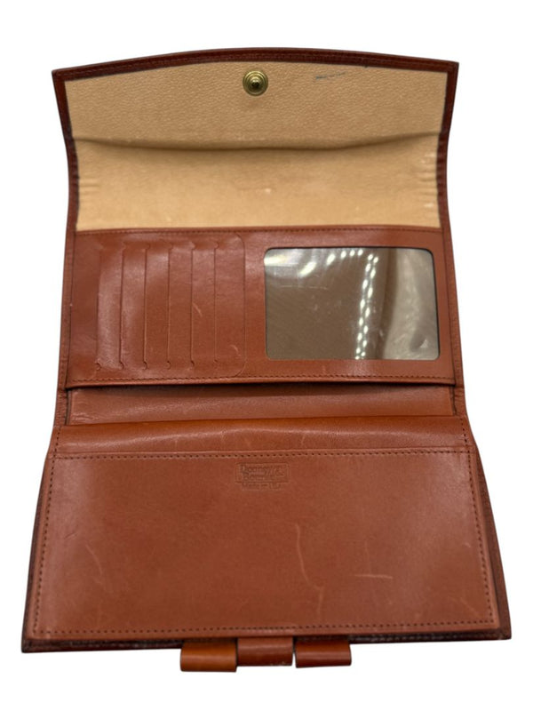 Dooney & Bourke Blue All Weather Leather Crossbody Bag W/ Matching Wallet, Keychain & Coin purse