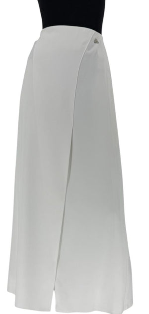 Chanel White Maxi Wrap Skirt – Cruise 2000, Size 42 (New with Tags)