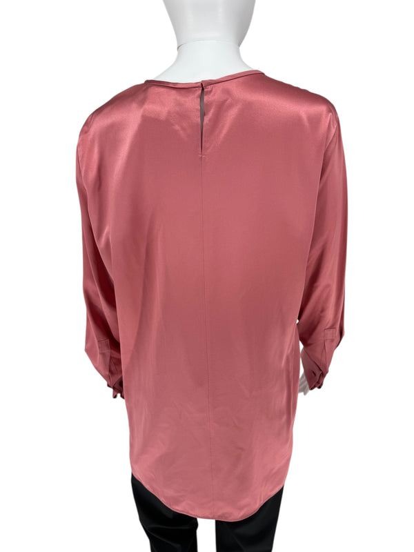 MaxMara Rose Silk Blouse – Size 44 (IT) – Brand New with Tags