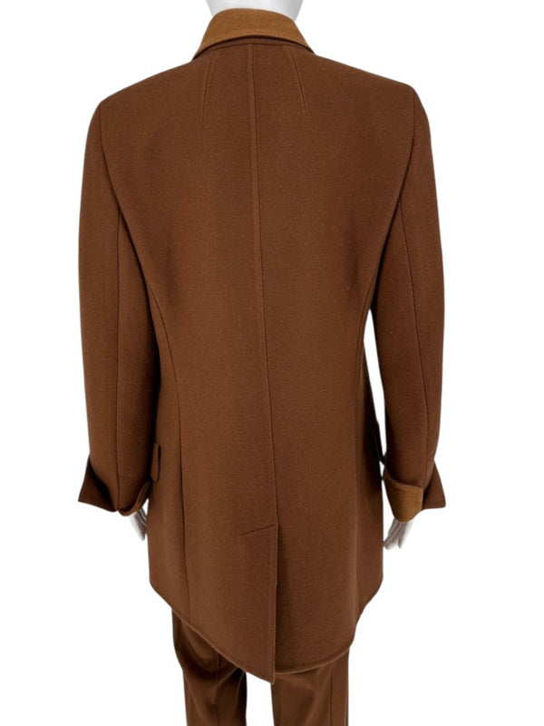 A-K-R-I-S- Camel Wool-Cashmere Blazer & Tapered Pant Suit – Size 10