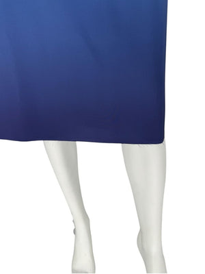 Pamella Roland Blue Ombré Cocktail Dress – Large