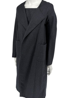 Pamella Roland Charcoal Grey 2-Piece Dress/Jacket Set – Large