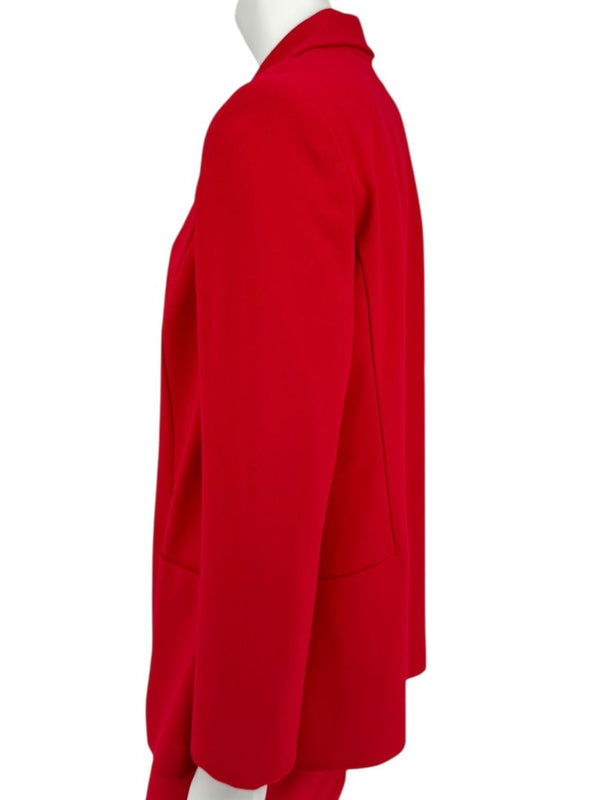Pamella Roland Red Open Front Blazer & Trouser Set – Large