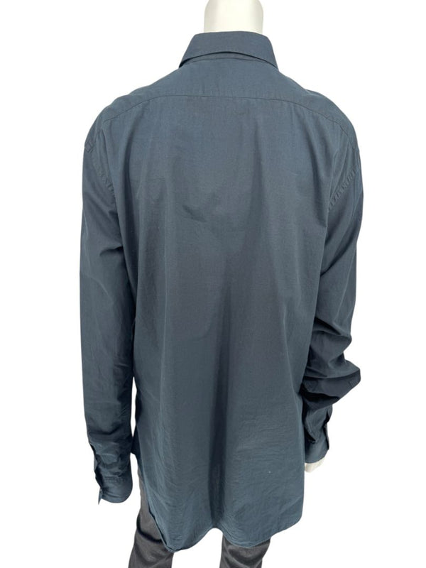 John Galliano Gazette Oversized Graphic Cotton Shirt – Size 54 (Men's)