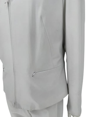 Oscar by Oscar de la Renta Greyish-White Two-Piece Suit – Size 12