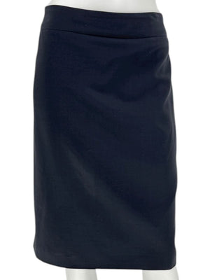 Armani Collezioni Black Virgin Wool Pencil Skirt – Size: 12