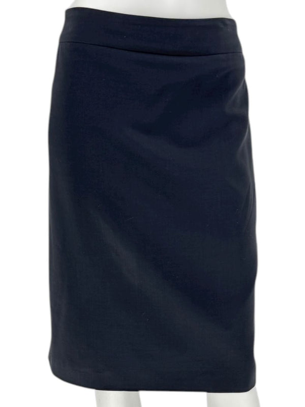 Armani Collezioni Black Virgin Wool Pencil Skirt – Size: 12