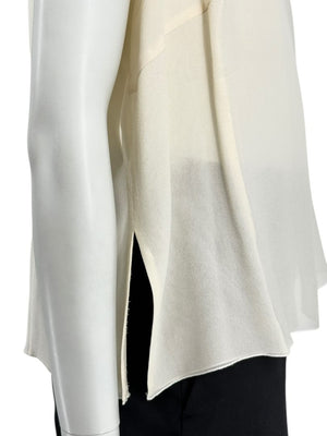 Akris Ivory Tank Camisole & Mesh Jacket Twin Set – Size US 16 (F 48 / D 46)
