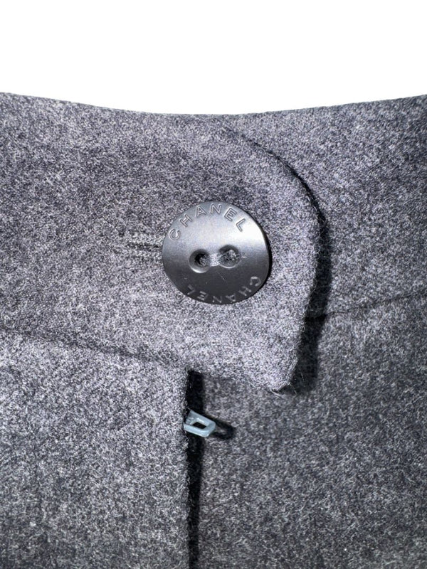 Chanel Charcoal Wool Trousers – Size 42 (FR)