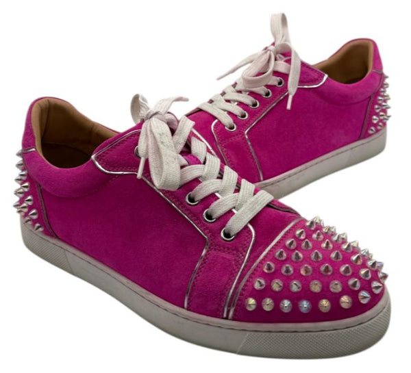 Christian Louboutin Vieira 2 Flat Veau Velours ‘Diva Clear’ – Size 40