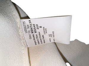 Michael Kors Ivory Silk Blend Button-Up Blouse - Size 8