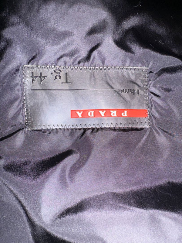 Prada Black Nylon Longline Technical Jacket – Size IT 44 (US 8)