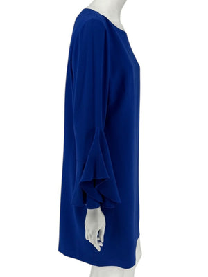Elie Tahari Cobalt Blue Bell-Sleeve Shift Dress – Size 10