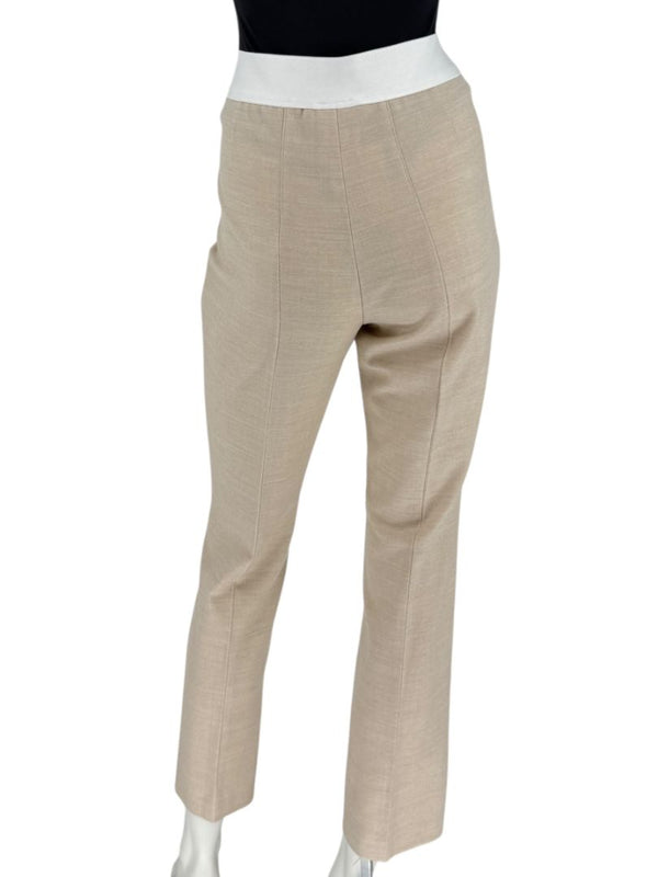 Akris-Bergdorf Goodman Beige Wool Blend Cropped Pants – Size IT 42
