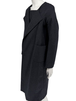 Pamella Roland Charcoal Grey 2-Piece Dress/Jacket Set – Large