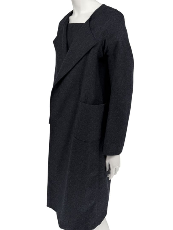 Pamella Roland Charcoal Grey 2-Piece Dress/Jacket Set – Large