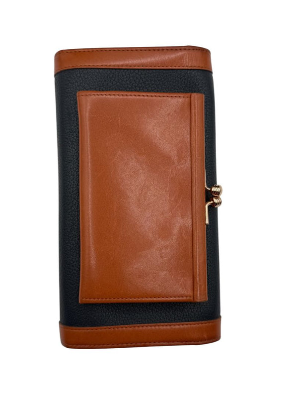 Dooney & Bourke Blue All Weather Leather Crossbody Bag W/ Matching Wallet, Keychain & Coin purse