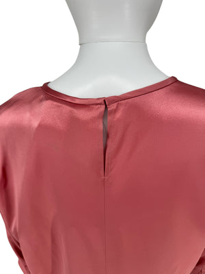 MaxMara Rose Silk Blouse – Size 44 (IT) – Brand New with Tags