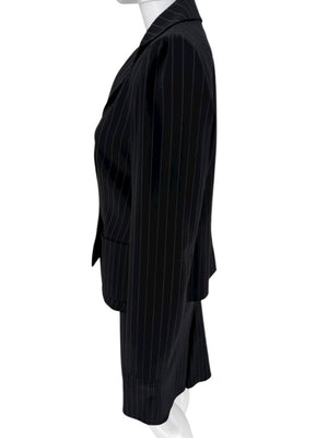 Armani Collezioni Charcoal Pinstripe 3-Piece Suit – Size 12