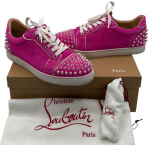 Christian Louboutin Vieira 2 Flat Veau Velours ‘Diva Clear’ – Size 40