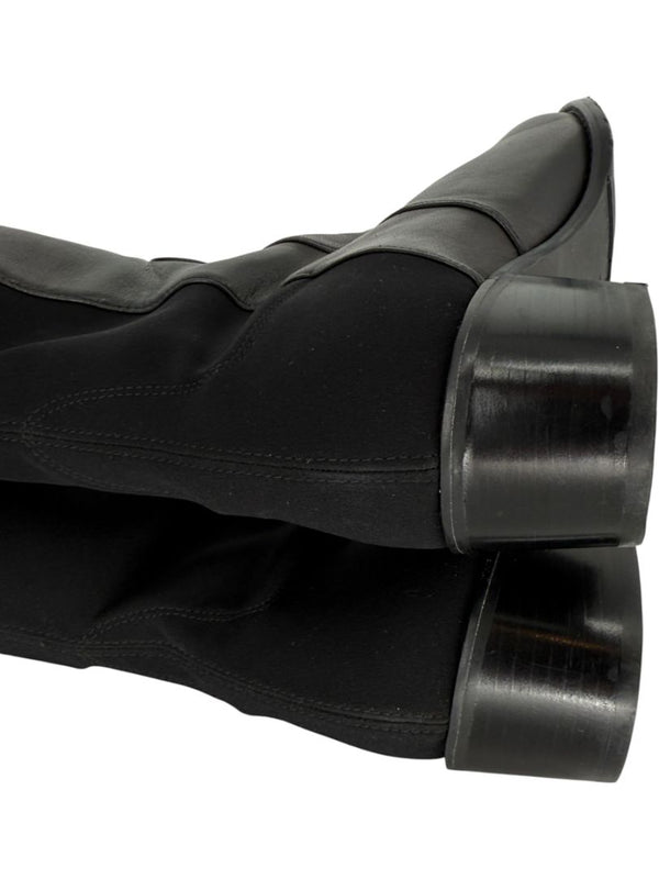 Stuart Weitzman Over-the-Knee 50/50 Leather Riding Boots – Size 8.5 M