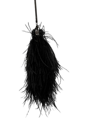 Moo Roo Feather & Beaded Evening Bag – Very Good Condition – Signed by Designer