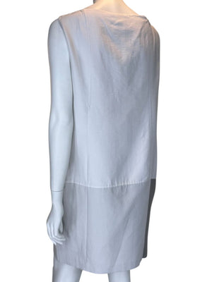 Akris Two-Tone Sleeveless Shift Dress – Size US 10