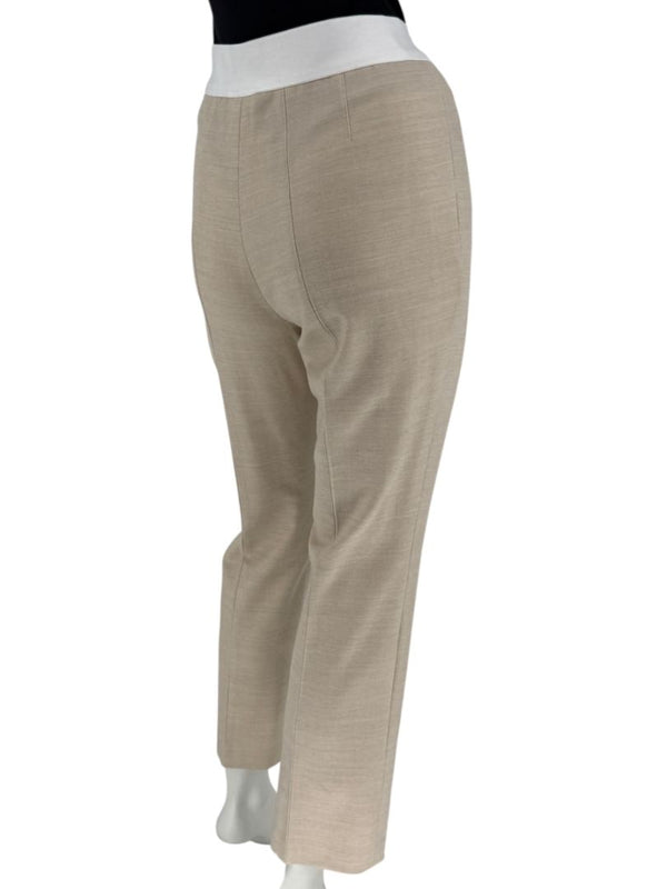 Akris-Bergdorf Goodman Beige Wool Blend Cropped Pants – Size IT 42