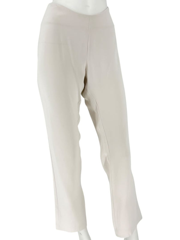 Agnona Ivory Wide-Leg Cropped Trousers – Size IT 46 (US 10)