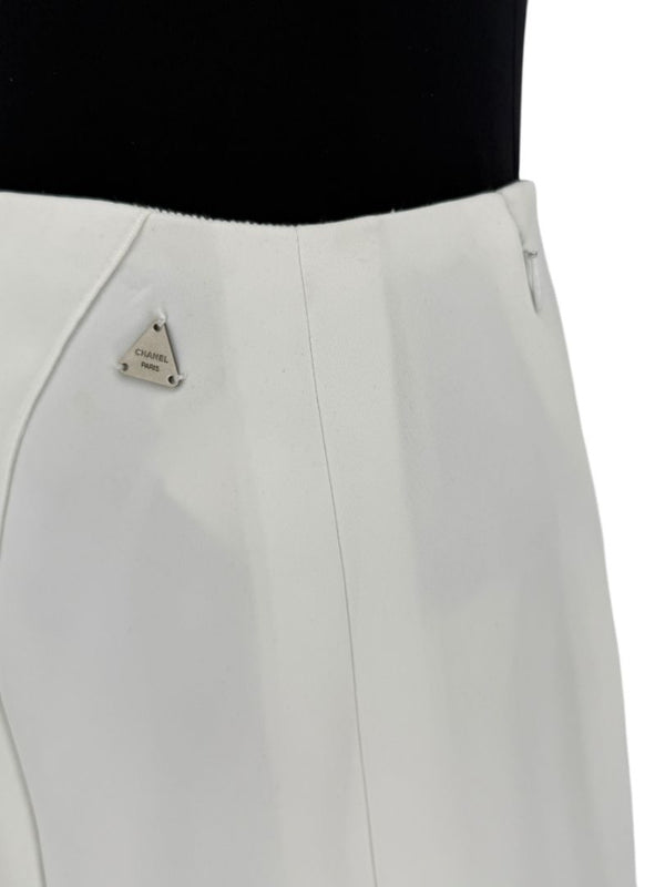 Chanel White Maxi Wrap Skirt – Cruise 2000, Size 42 (New with Tags)
