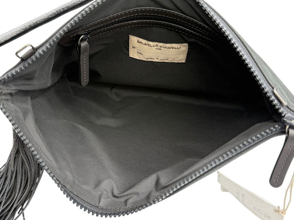 Brunello Cucinelli Suede Monili Clutch – Brand New With Tags – 8.5”H x 11.5”W