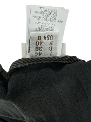 Brunello Cucinelli Black Tapered Pull-On Trousers with Side Pockets – Size US 8