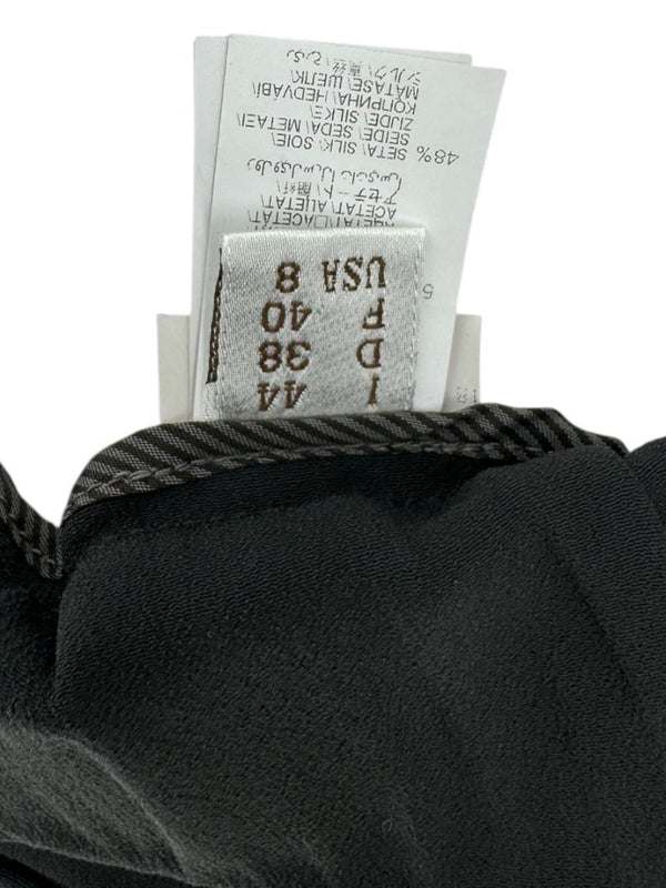 Brunello Cucinelli Black Tapered Pull-On Trousers with Side Pockets – Size US 8