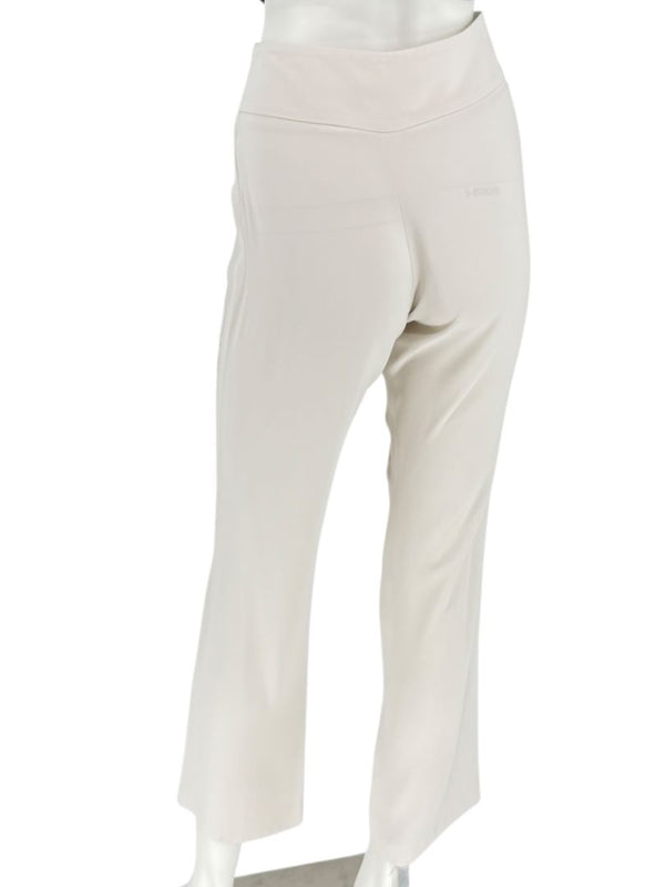 Agnona Ivory Wide-Leg Cropped Trousers – Size IT 46 (US 10)