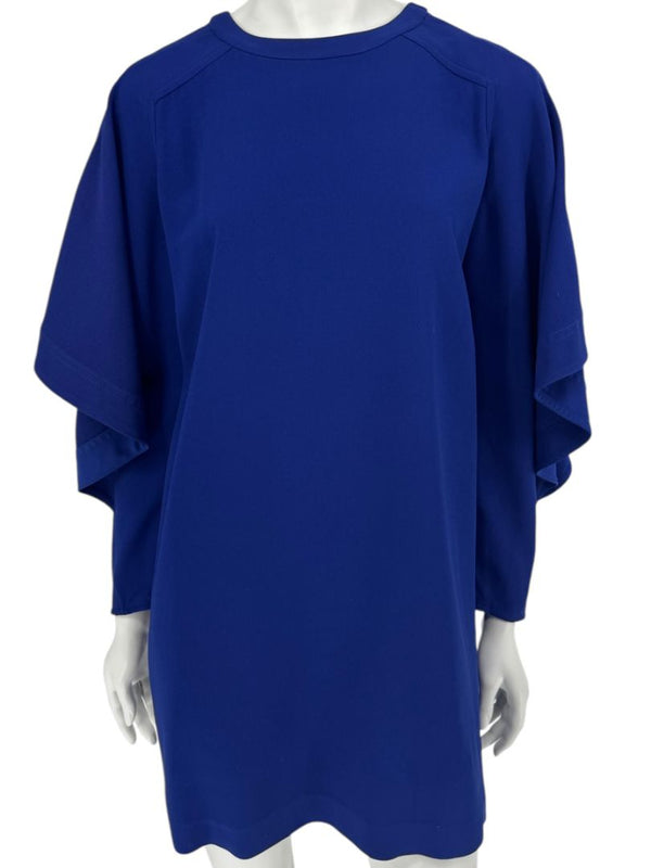Pamella Roland Cobalt Blue Structured Shift Dress – Large