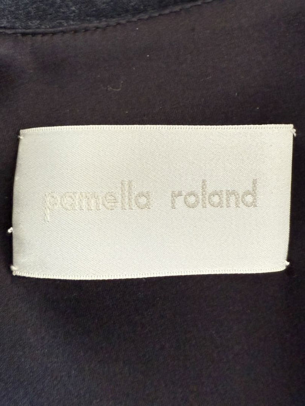 Pamella Roland Charcoal Grey 2-Piece Dress/Jacket Set – Large