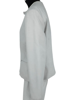 Oscar by Oscar de la Renta Greyish-White Two-Piece Suit – Size 12